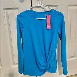 Lilly Pulitzer long sleeve Luxeletic shirt in Turquoise Shore. New with tags!